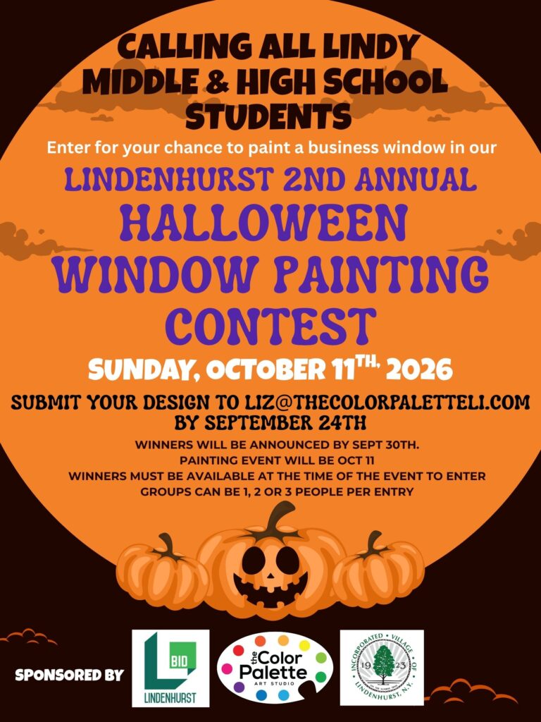 Lindenhurst 2nd Annual Halloween Window Painting Contest